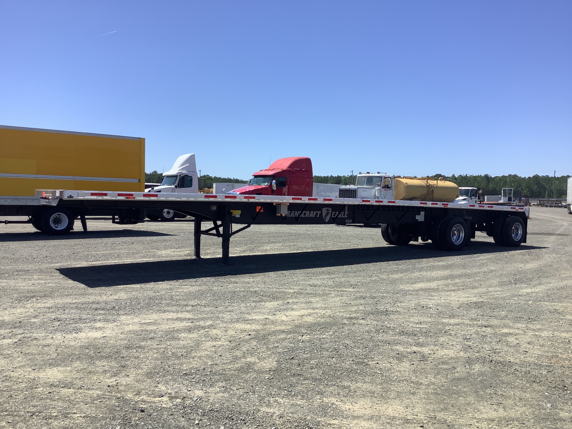 2022 Transcraft 48 ft Spread Axle Flatbed Trailer