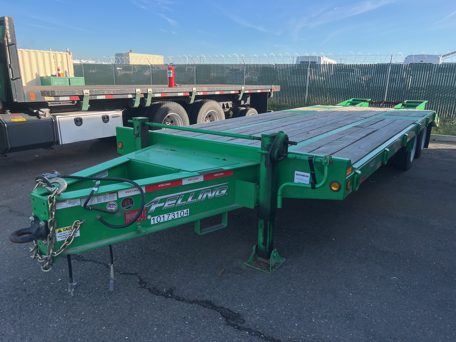 2020 Felling FT-40-2 LP 20 ft T/A Equipment Trailer