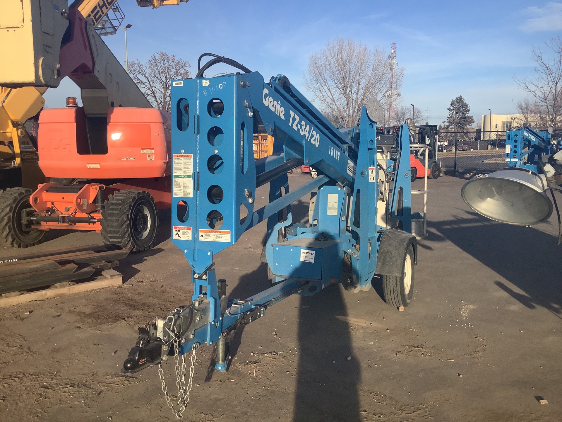 2020 Genie TZ34/20 Trailer Mounted Electric Articulating Boom Lift