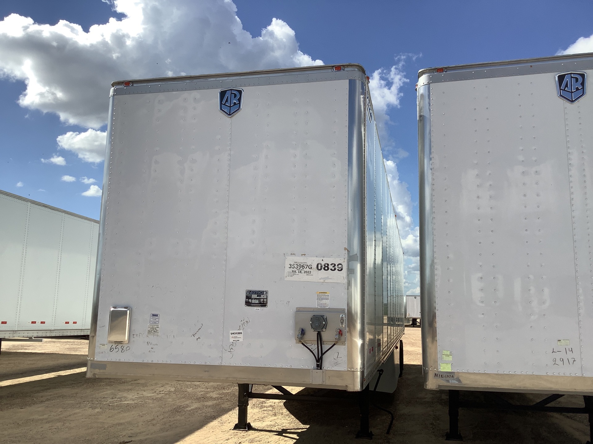 2023 Atro 53 ft x 102 in T/A Van Trailer