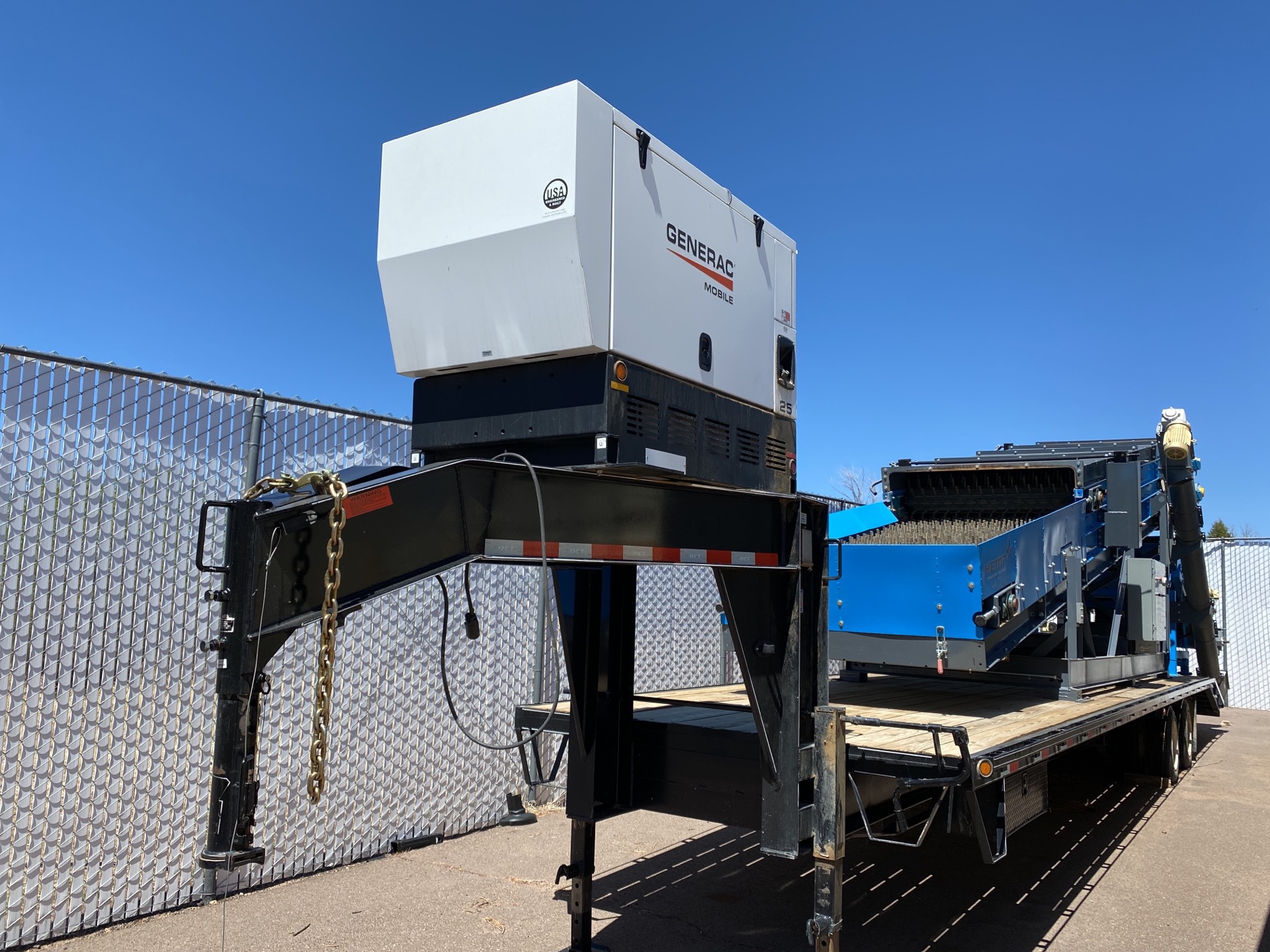 Hemp Processing Solutions Generator, Conveyor & Trailer