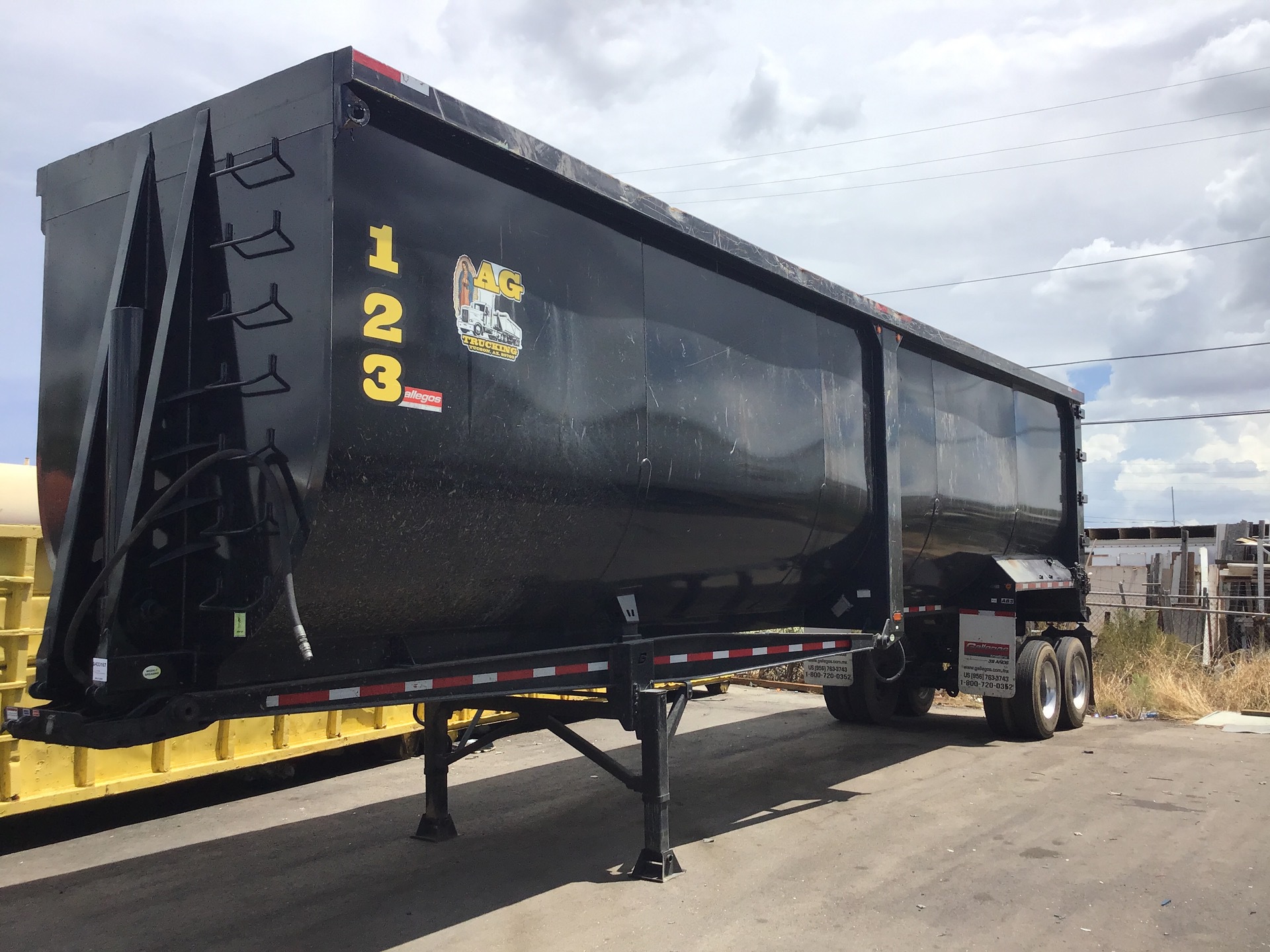 2020 Gallegos 40 ft T/A High Side End Dump Trailer