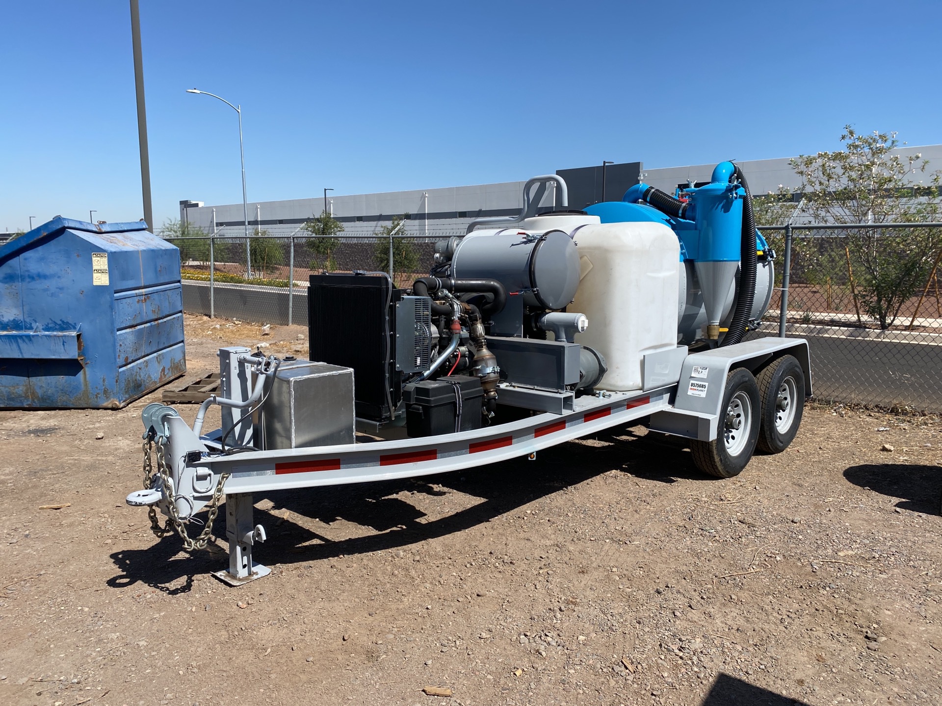 2022 Custom-Built 1000 CFM 500 gal Vacuum Tanker Trailer