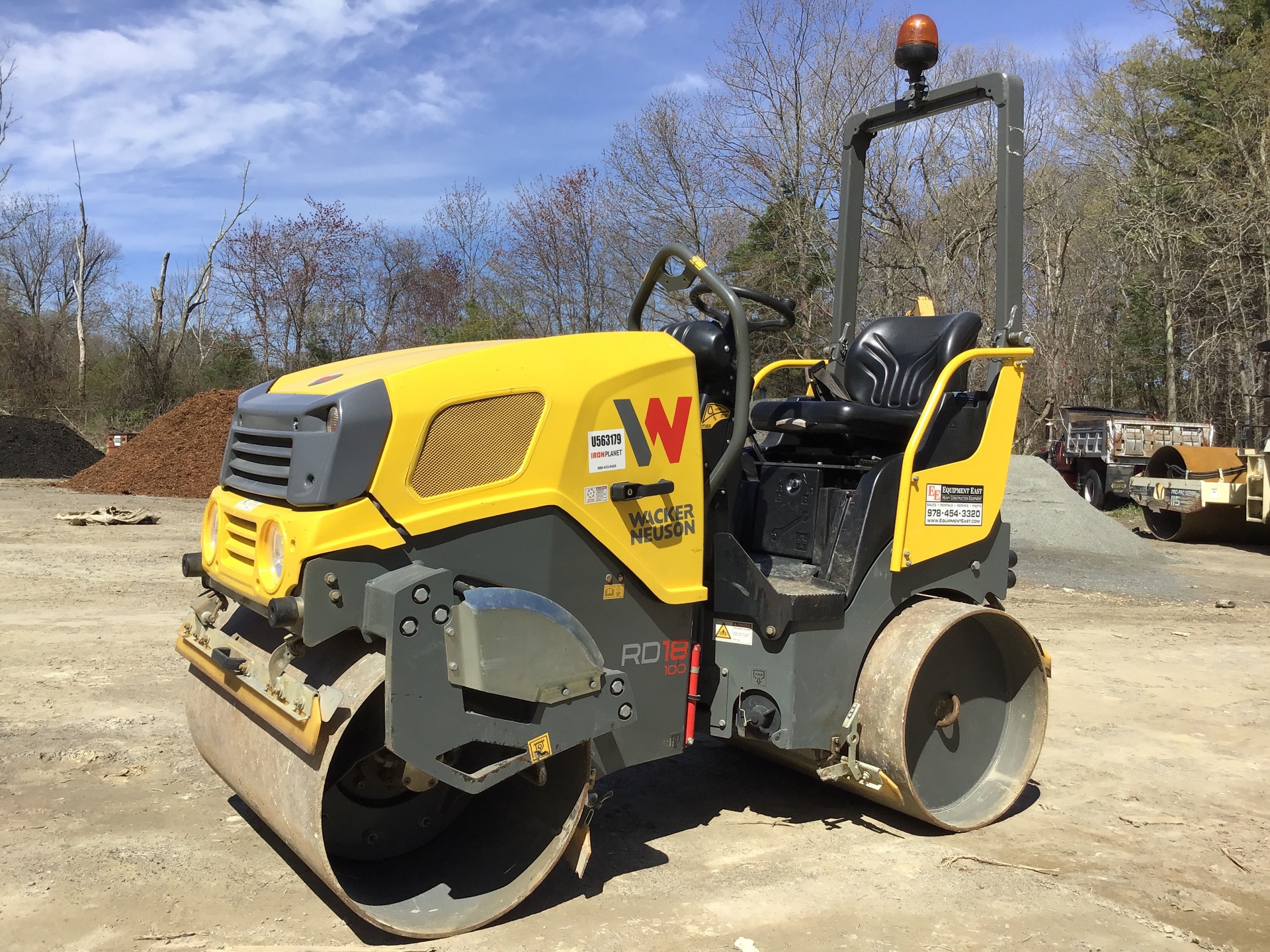 2019 Wacker Neuson RD18-100 Vibratory Double Drum Roller